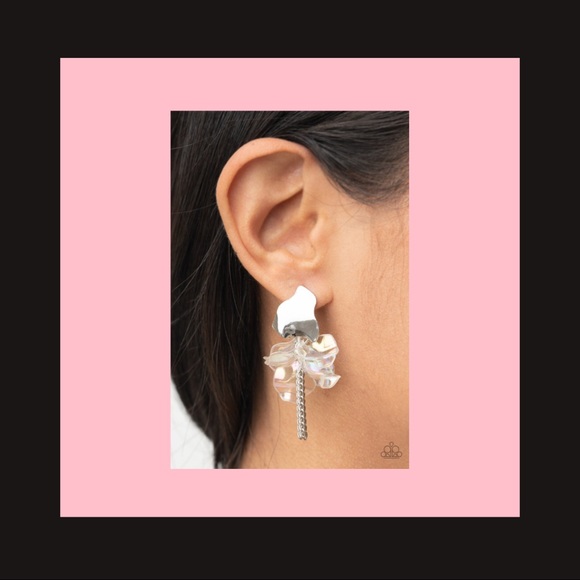 Harmonically Holographic Post Earrings